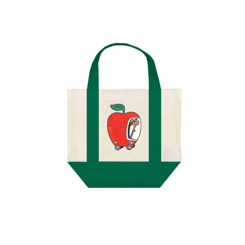 RICHARD SCARRY: LOWLY WORM APPLE CAR MINI MARKET TOTE BAG