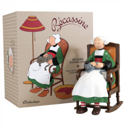 BECASSINE ROCKING CHAIR FIGURINE 20 CM
