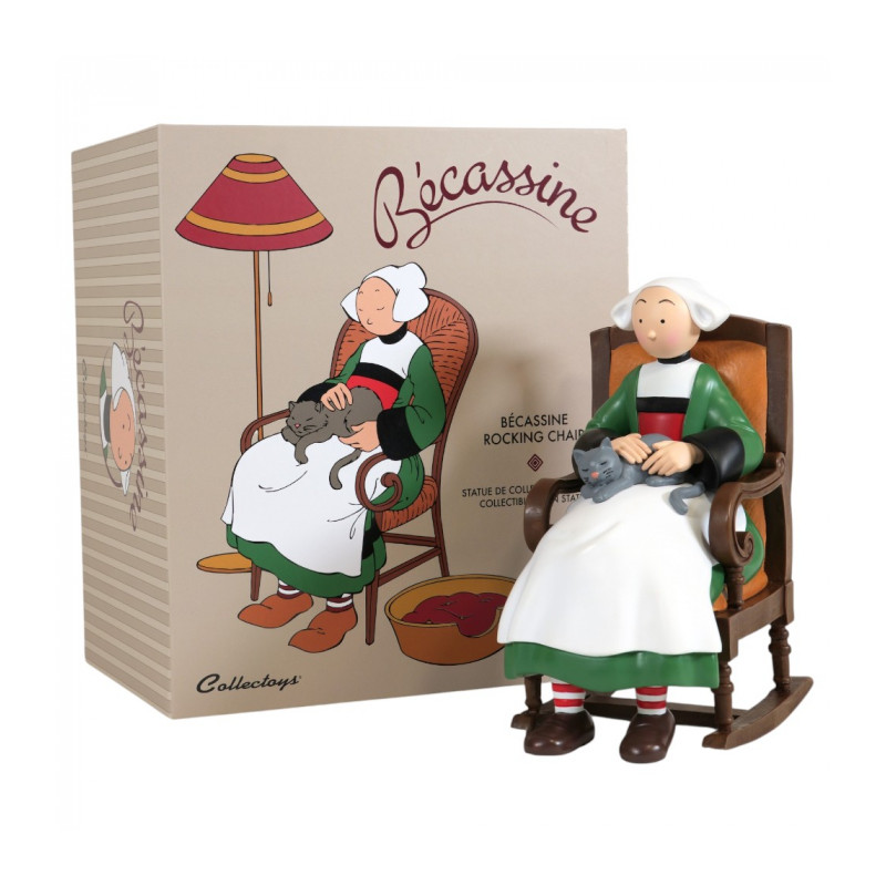 BECASSINE ROCKING CHAIR FIGURINE 20 CM