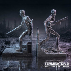 TERMINATOR T1000 VS T800 SERRE LIVRES 19 CM
