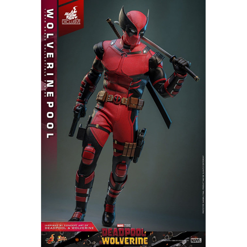 WOLVERINEPOOL MARVEL DEADPOOL ET WOLVERINE HOT TOYS EXCLUSIVE 1 6 FIGURINE 31 CM