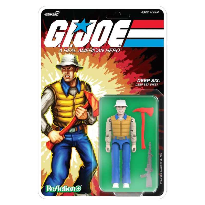 DEEP SIX GI JOE WAVE 9 REACTION FIGURINE 10 CM