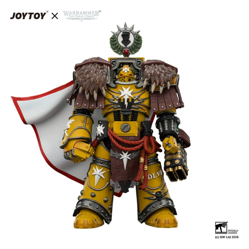 LORD CASTELLAN EVANDER GARRIUS IMPERIAL FISTS WARHAMMER THE HORUS HERESY FIGURINE 12 CM