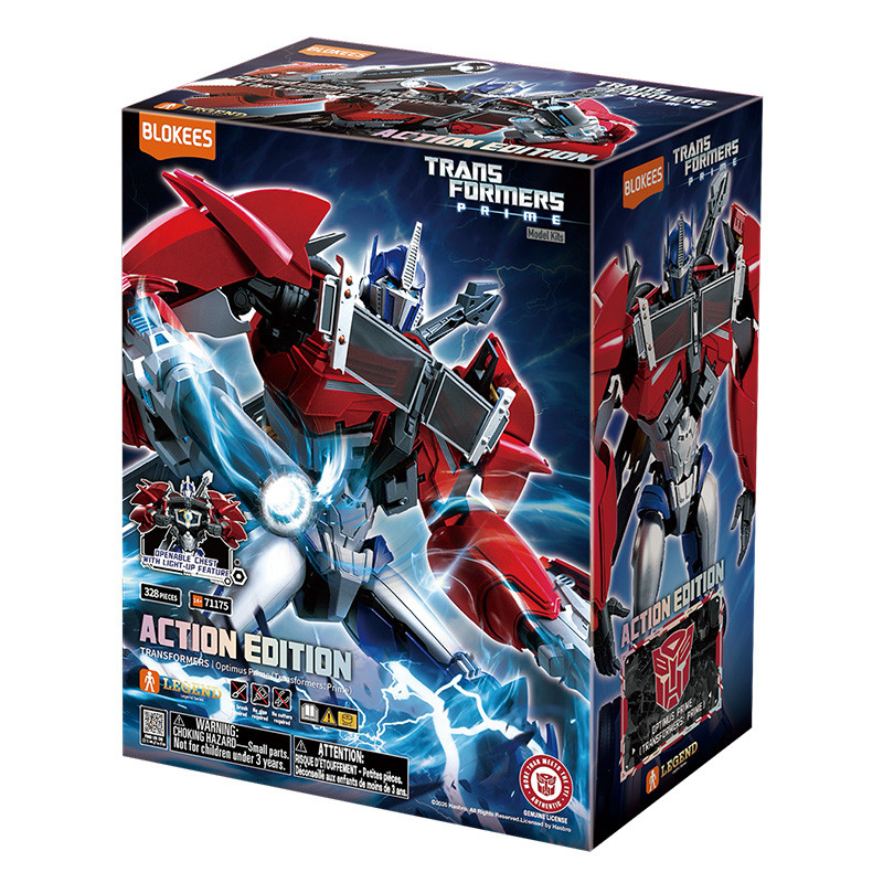 OPTIMUS PRIME TRANSFORMERS FIGURINE PLASTIC MODEL KIT BLOKEES ACTION EDITION 02 G1