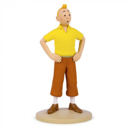 TINTIN PULL JAUNE FIGURINE 13 CM COLLECTION TINTIN