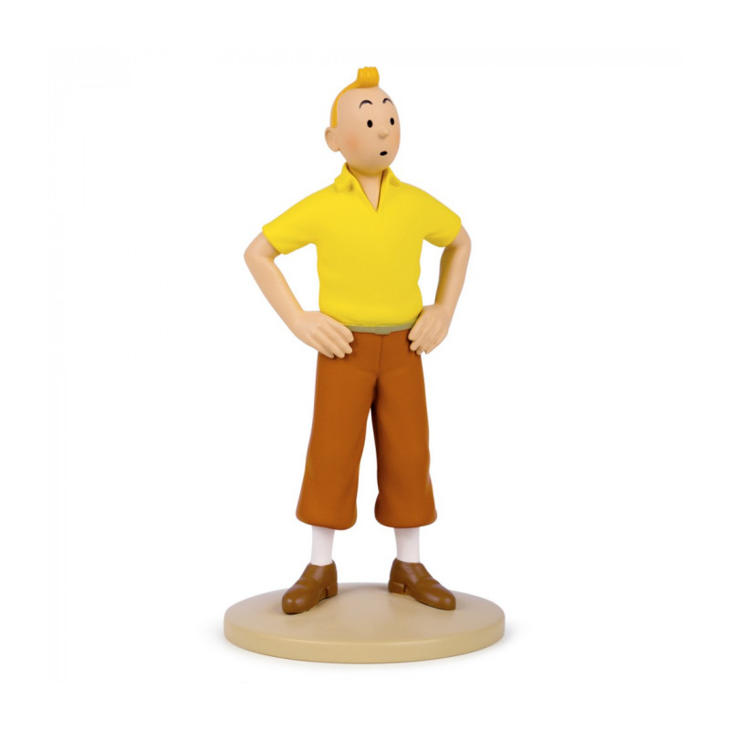 TINTIN PULL JAUNE FIGURINE 13 CM COLLECTION TINTIN