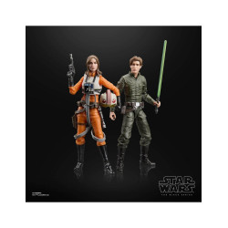 JAINA AND JACEN SOLO STAR WARS BLACK SERIES PACK 2 FIGURINES 15 CM