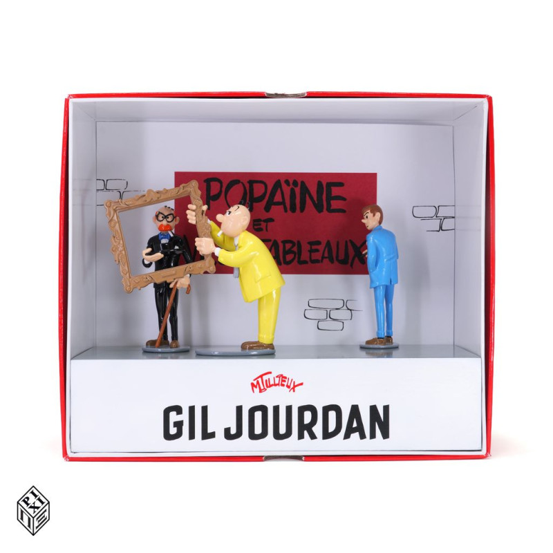 GIL JOURDAN POPAINE ET VIEUX TABLEAUX FIGURINE PIXI