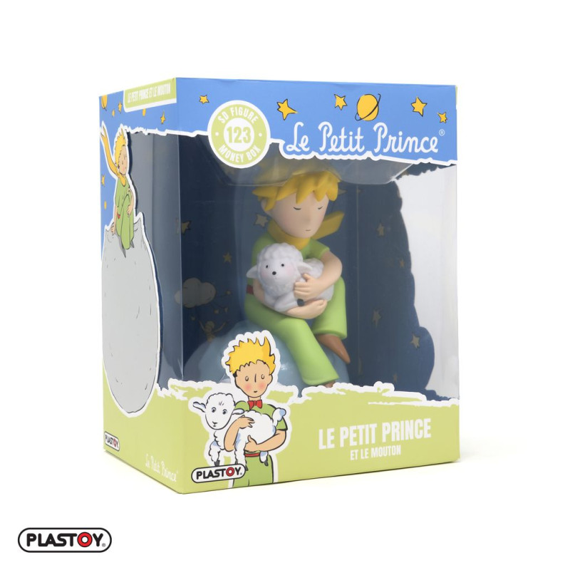 LE PETIT PRINCE ET LE MOUTON TIRELIRE FIGURINE 18 CM