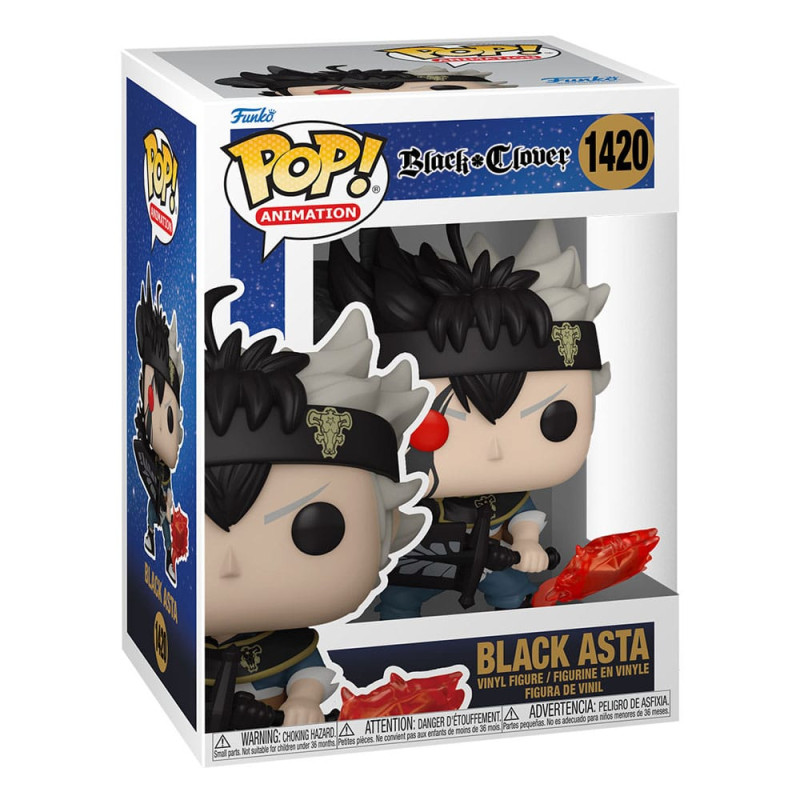 BLACK ASTA BLACK CLOVER POP ANIMATION VINYL FIGURINE 9 CM