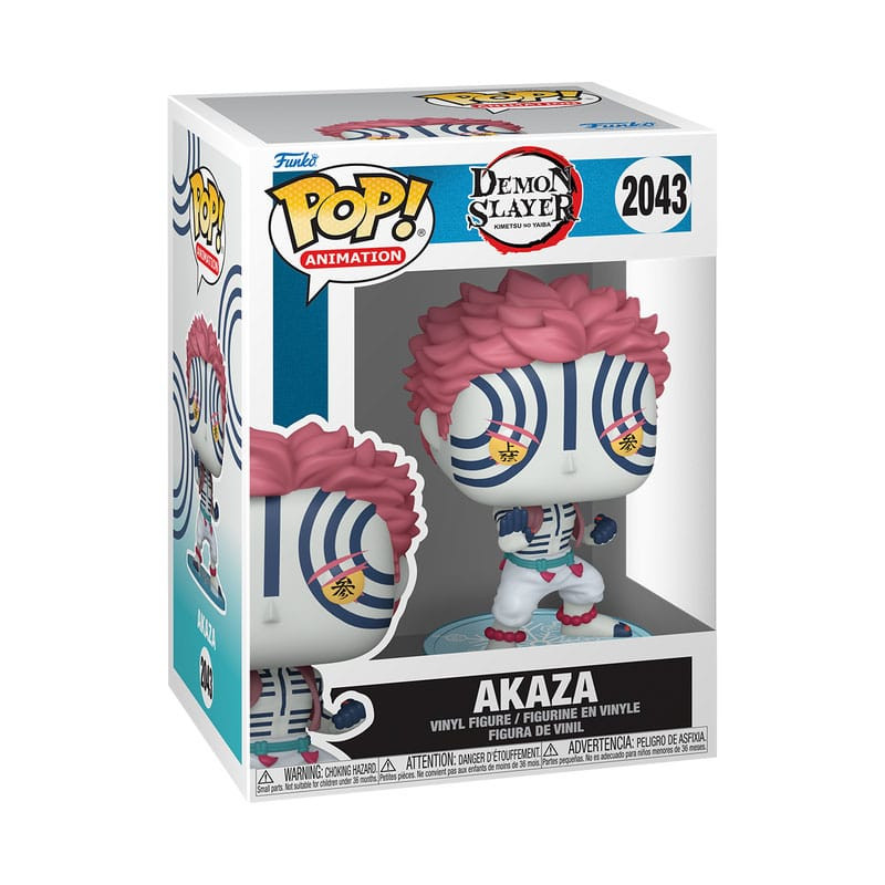 AKAZA DEMON SLAYER KIMETSU NO YAIBA POP ANIMATION VINYL FIGURINES 9 CM