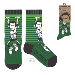 GASTON LAGAFFE CHAUSSETTES VERTES TAILLE UNIQUE