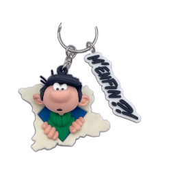 GASTON LAGAFFE PORTE CLES PAPIER DECHIRE