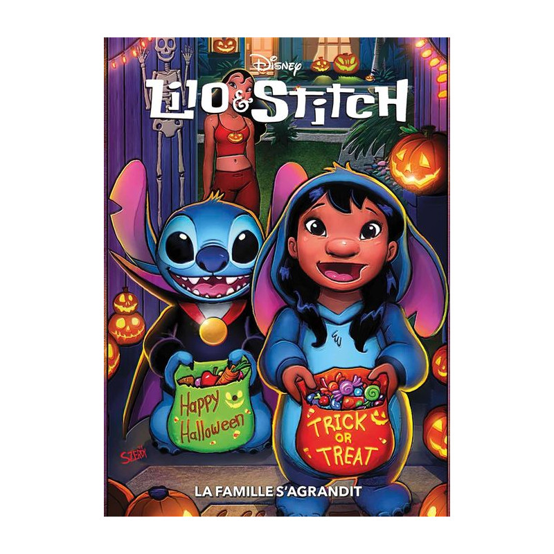 LILO ET STITCH LA FAMILLE S AGRANDIT COUVERTURE HALLOWEEN