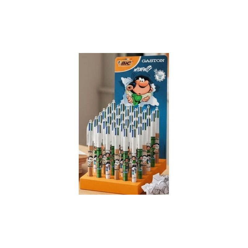 GASTON LAGAFFE STYLO BIC 4 COULEURS