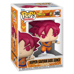 SON GOKU RED DRAGON BALL SUPER POP ANIMATION VINYL FIGURINE 9 CM