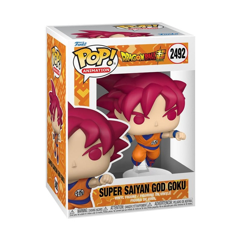 SON GOKU RED DRAGON BALL SUPER POP ANIMATION VINYL FIGURINE 9 CM