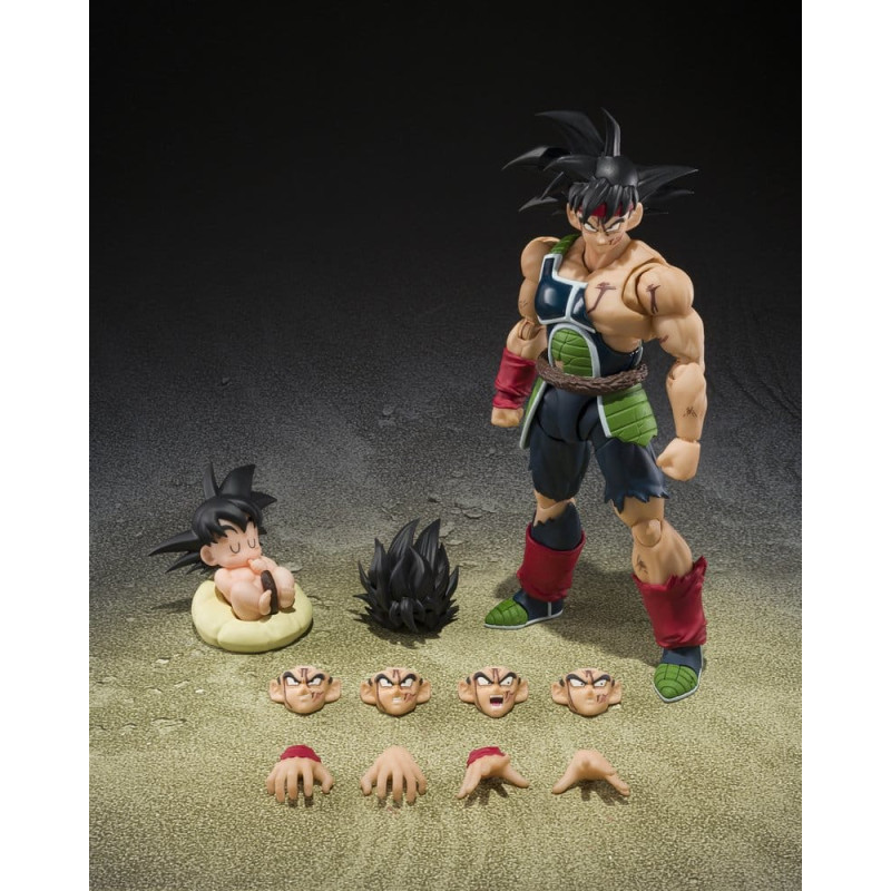 BARDOCK THE FATHER OF GOKU DRAGON BALL Z FIGURINE S H FIGUARTS 15 CM