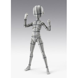 BODY KUN KEN SUGIMORI EDITION WIREFRAME GRAY COLOR S H FIGUARTS