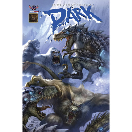 AM DARK WEREWOLVES VS DINOSAURS VS YETIS 2 MAIN CVR