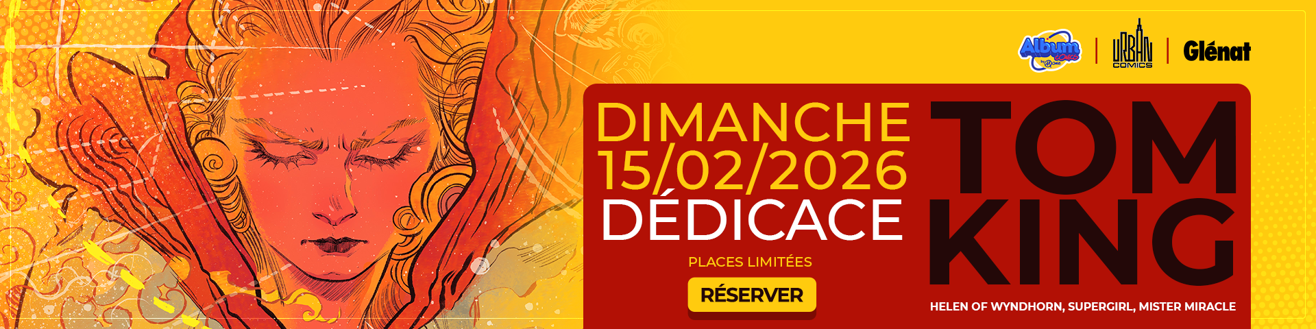 DEDICACE TOM KING DIMANCHE 15 FEVRIER 2026